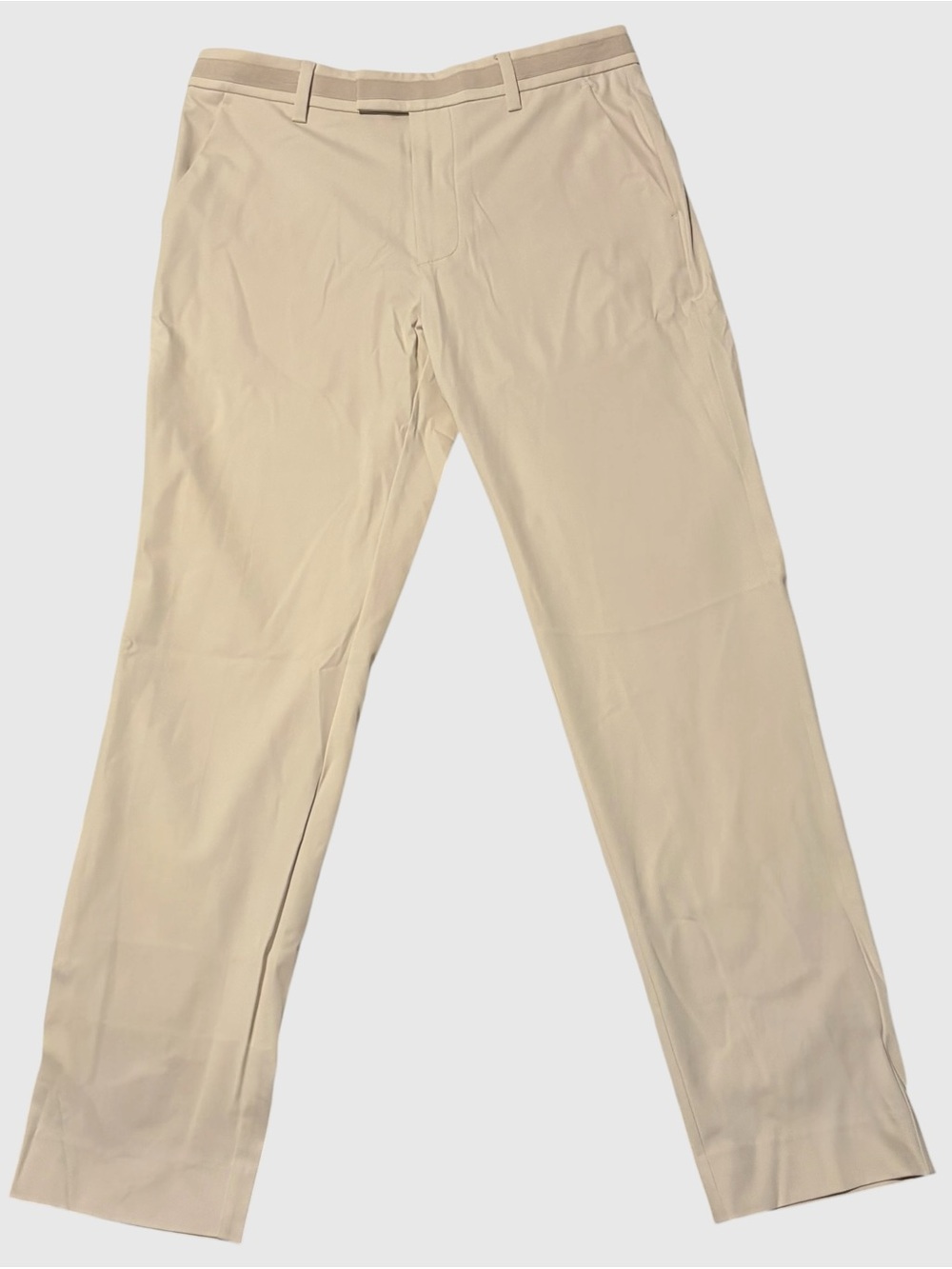 G/Fore G4 Men’s Stretch Golf Trousers 32/32 Straight Leg Pumice/ Stone